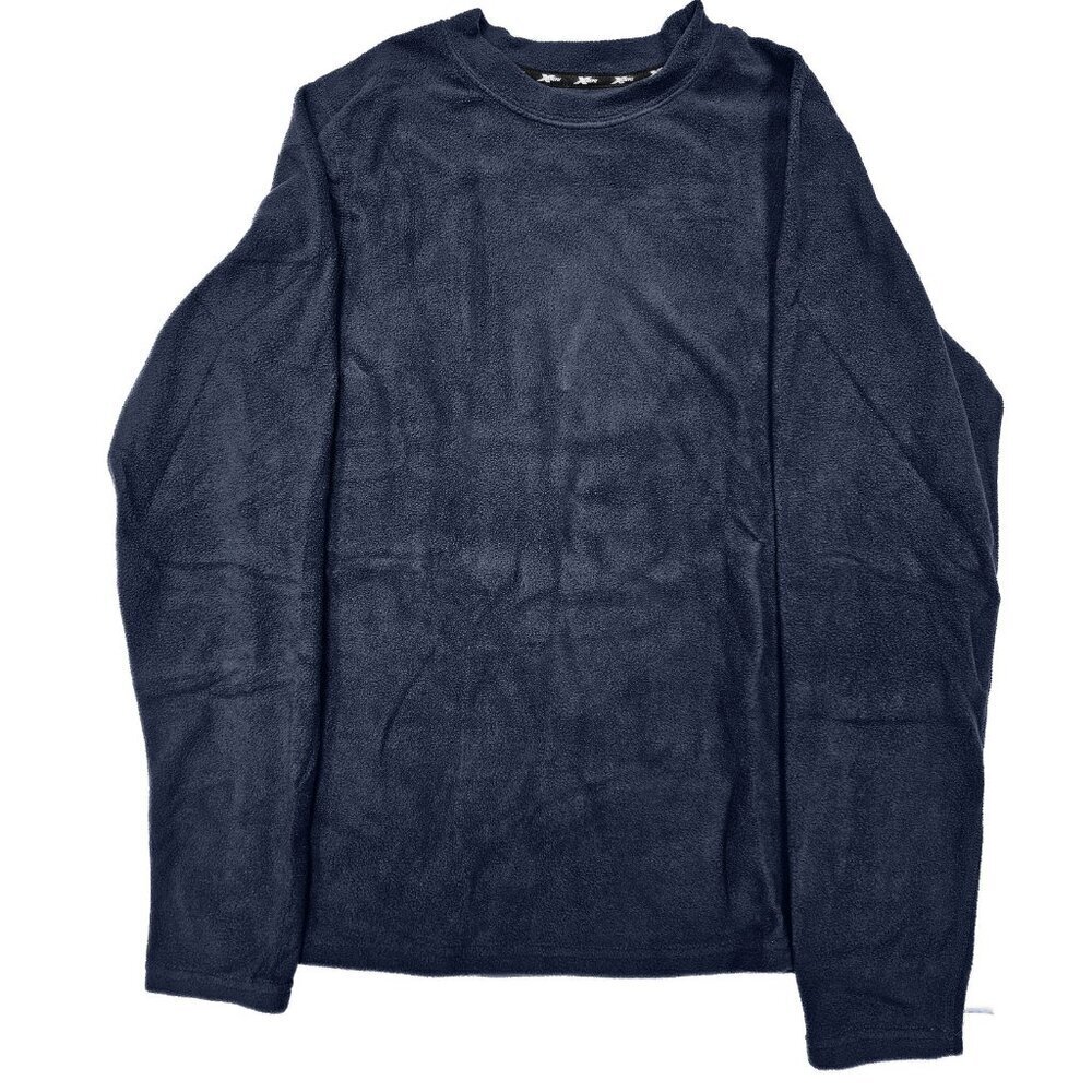 Men Thermal Shirt Winter Warm Base Layer Ultra Soft Moisture Wicking, Navy, NWT
